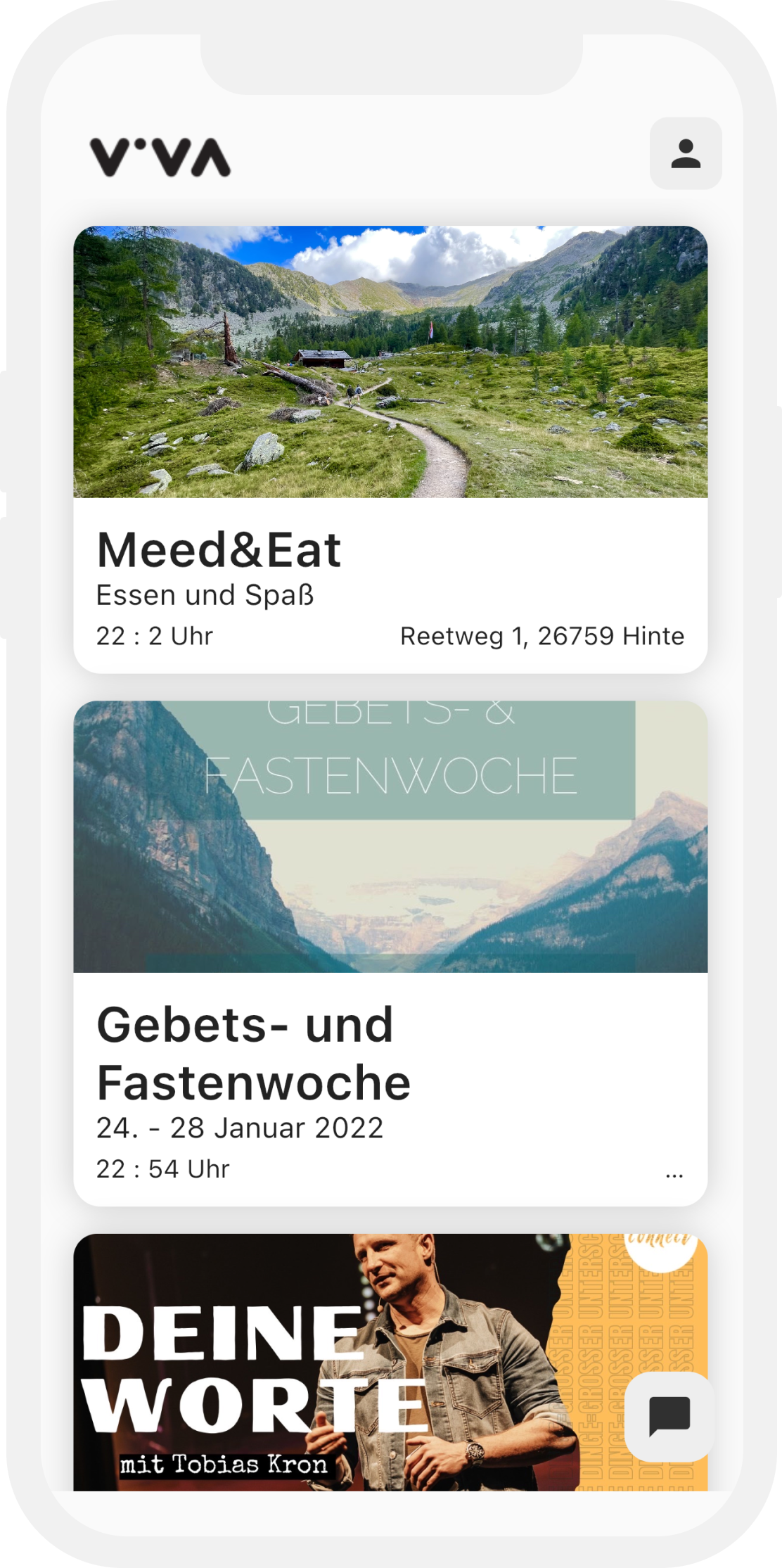 viva app homepage
